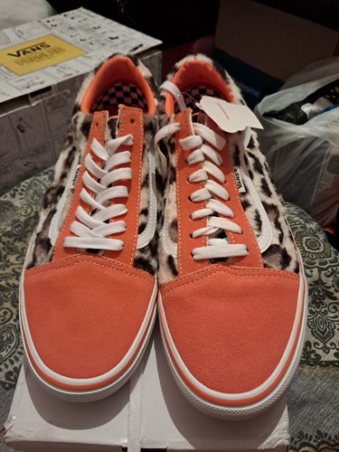 Vans Supreme Leopard Orange taglia UK 9 5 nuovo di zecca