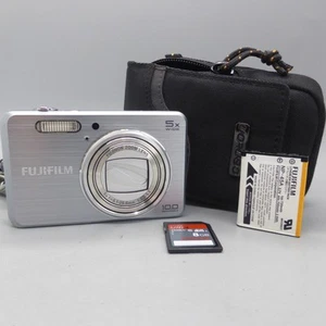 Fujifilm Digital Camera FinePix J210 10.0MP Silver Tested - Picture 1 of 10