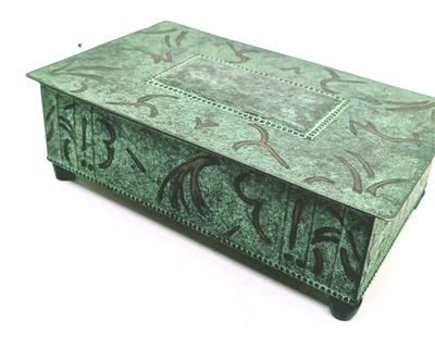 WMF Art Deco - Dose - Zigarrendose Etui - Messing - Bakelit 1900er Ägyptisierend - Bild 1 von 4