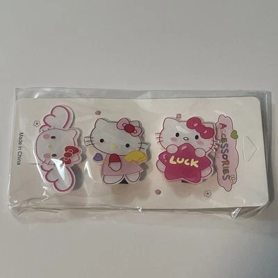 Juego de pinzas de pelo acrílicas Hello Kitty nuevas Foto 1 de 4