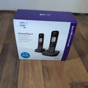 BT Advanced Z Duo Cyfrowy telefon bezprzewodowy z zaawansowanym blokowaniem połączeń Czarny - Zdjęcie 1 z 5