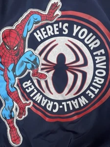 Marvel Spider Man Full Zip Hoodie Jacket Simply Amazing Wall Climber Boys Sz 5/6 - Picture 1 of 19