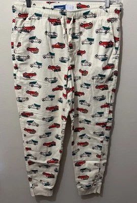 Old Navy Christmas Red Truck Trees Mens Womens Unisex Pajama Lounge Flannel Pant - Image 1 of 4