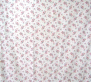TELA FLORAL ROSA DELICADA ALGODÓN LIGERO VINTAGE AÑOS 40 / 36" ANCHO / 4 YARDAS - Imagen 1 de 5