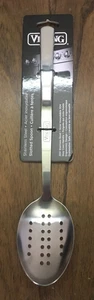 NEW Viking Stainless Steel Slotted Spoon Kitchen Utensil Cool Handle - Picture 1 of 2