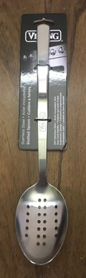 NEW Viking Stainless Steel Slotted Spoon Kitchen Utensil Cool Handle - Image 1 of 2