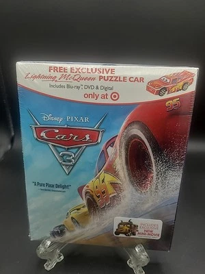 Cars 3 Blu-ray and DVD (w/ Target Exclusive Puzzle Car and Mini Movie) Sealed - Image 1 of 4