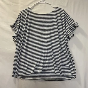 Max Studio blusa donna a righe manica svasata girocollo pullover 2X - Foto 1 di 10