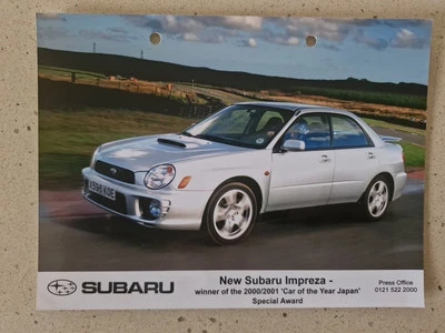 FOR SUBARU IMPREZA AWD WRX SALES BROCHURE PHOTO   - Image 1 of 4