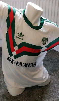 Cork City FC 1989 Home Jersey Adidas Replica Size Large (L) League of Ireland  - Imagen 1 de 4