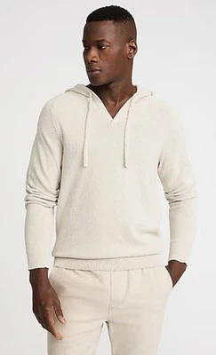 Express Hombres Texturizado Boucle Suéter Sudadera con Capucha Color Grande Cálido Marfil Nuevo con Etiquetas Foto 1 de 4