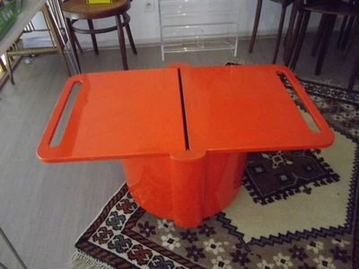 Bar vintage, 70's, orange, plastique. - Photo 1/4