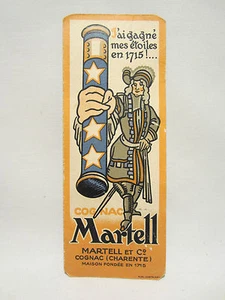 Antique Bookmark Advertising Sign Cognac Martell Pub Drink - Picture 1 of 2