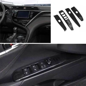 Panel Trim Wood Grain For Toyota Camry 2018-2023 Black Glass Window Lifting Lock - Picture 1 of 5