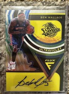 2020-21 Flux Basketball Ultraviolet Ben Wallace Auto Pistons