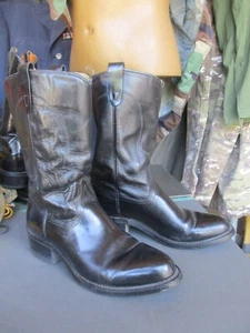 Vtg USA made TEXAS Brand Leather Cowboy Boots, Men’s size 9 D, All American Made - Picture 1 of 20