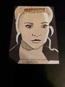 Indiana Jones Heritage Sketch Card Sarah Wilkinson Alison Doody Elsa Schneider - Picture 1 of 2
