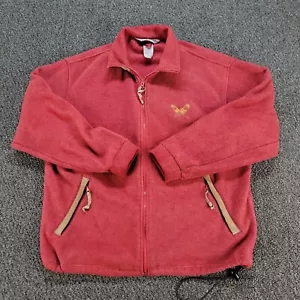 VTG Eastern Mountain Sports Jacket Mens Large Red Fleece Winter Outdoors EMS 90s - Picture 1 of 14
