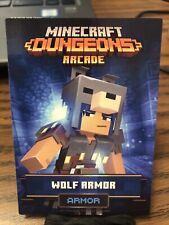 Minecraft Dungeons Arcade Card WOLF ARMOR 30/60 COMMON Non Holo Foil