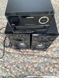 PHILIPS Micro Music System BTM2180 Black Bluetooth/ MP3/USB Direct/AM/FM WORKED - Picture 1 of 12