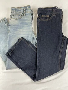 Girls Two Pair Jeans Wonder Nation/Cat And Jack Size 12 - Picture 1 of 8
