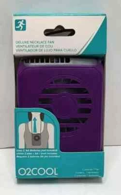 Collar Abanico O2 COOL Púrpura De Lujo Trabajo Viaje Interior Exterior Adulto Adolescente Juventud Foto 1 de 3