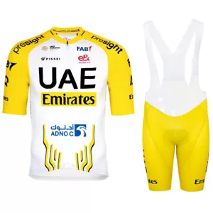 2025 UAE team Cycling Jersey Bib shorts Cycling Jersey Short Sleeve Cycling Bibs - Picture 1 of 9