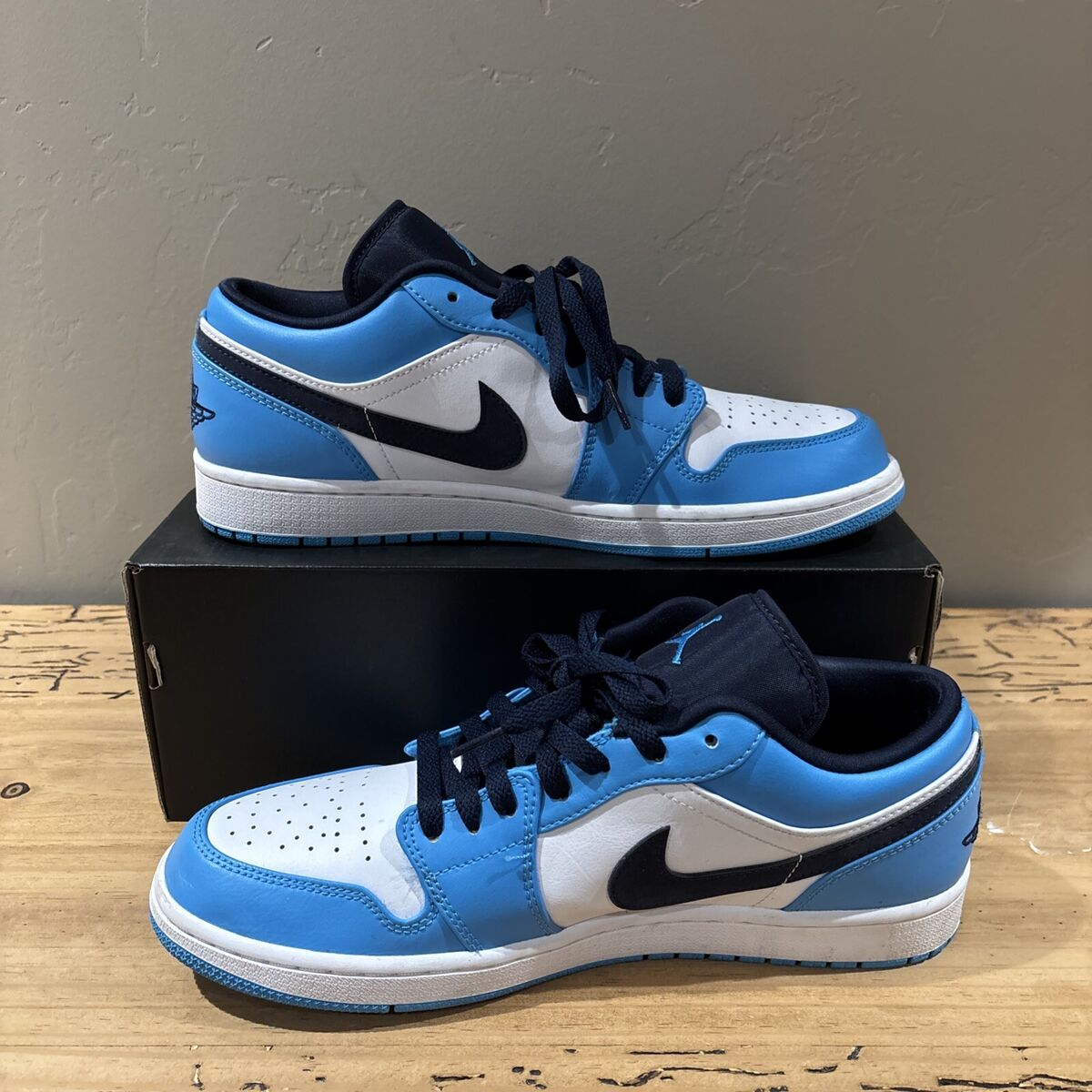 Jordan 1 Low UNC 2021 Black/University Blue/White for Sale Jordan 1 Low UNC 2021 Black/University Blue/White for Sale