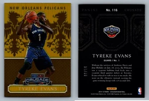 TYREKE EVANS 2014-15 Panini Excalibur Crusade Gold #/10 - Picture 1 of 1