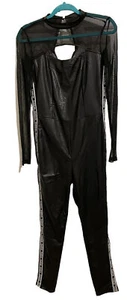 Schwarzer Bodycon-Anzug in voller Länge von Bebe Gr. M neu ohne Etikett - Bild 1 von 10