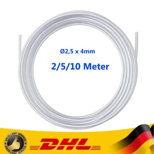 2/5/10 Meter Teflonschlauch PTFE Schlauch . Teflon Tube 3D Drucker 2,5 x 4mm - Zdjęcie 1 z 10