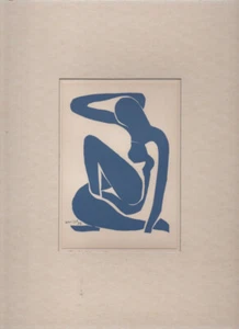 AFTER HENRI MATISSE, NU BLEU, 1952, Serigraph, 8x12 cm with mat 27x35 - Picture 1 of 2
