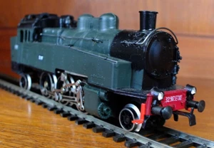 PIKO HO gauge BR 75 Steam Locomotive in SNCF dark green livery - Picture 1 of 10