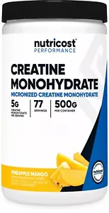 Nutricost Creatine Monohydrate Powder (500G) (Pineapple Mango) - Picture 1 of 5