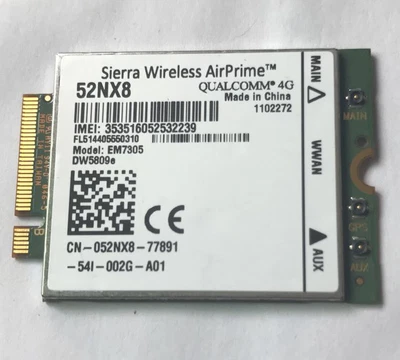 EM7305 3G 4G Module LTE/HSPA+ GPS 100Mbps For DELL DW5809e Venue 11 Pro WAN Card - Image 1 of 2