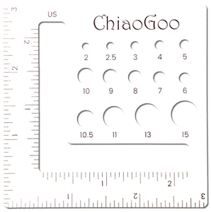 Medidor Swatch/Aguja ChiaoGoo 3" (7,5 cm) - Imagen 1 de 2