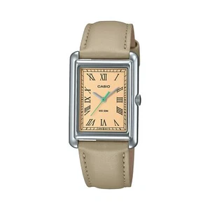 Womens Wristwatch CASIO LTP-B165L-5BVEF Leather Beige Vintage - Picture 1 of 2