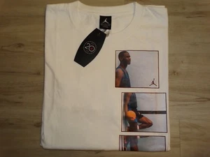 VINTAGE NIKE AIR JORDAN SPIELPLATZ HERREN T-SHIRT, NEU MIT ETIKETT, XL, WEISS #199 - Bild 1 von 7