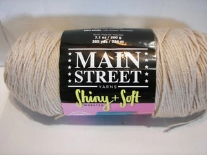 7.1oz Skein ~ Main Street Yarns ~ Soft Worsted Weight ~ #1113 Almond White - Picture 1 of 2