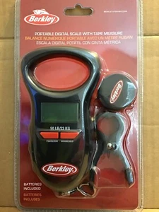 Berkley 50 lb Portable Digital Fishing Scale With Tape Measure  - Picture 1 of 6