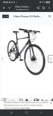 Bicicleta de carretera híbrida Vilano Diverse 3.0 Performance frenos de disco de 24 velocidades Foto 1 de 2