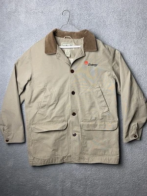 Chaqueta de Colección LL Bean Para Hombre’s M Chore Abrigo Lona Barn Work Co. Logo bronceado  Foto 1 de 4