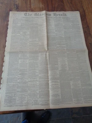 1897 THE GLASGOW HERALD WED FEBRUARY 3 GLASGOW SCHOOL OF ART EDUCATION BILL ^ - Image 1 of 4