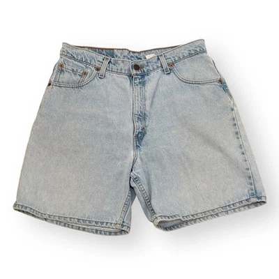 Pantalones Cortos De Colección Años 90 Para Mujer Levi’s 551 Calce Relajado Denim Talla 14 Lavado Ligero Hechos en EE. UU. 1996 Foto 1 de 4