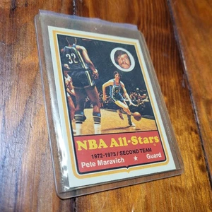 Tarjeta de baloncesto 1973 Pete Maravich NBA All Stars años 70 HZP - Imagen 1 de 3