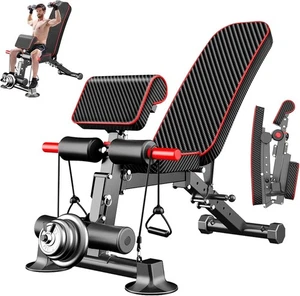 Home Gym Equipment Exercise Machine Leg Curl Extension Bench Arm Preacher Bicep - Picture 1 of 9