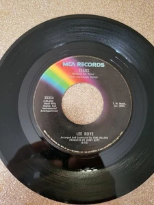 Lee Roy / Tears 7'' - Picture 1 of 2
