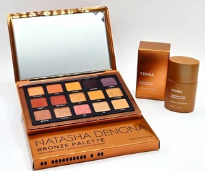 Natasha Denona Bronze Eyeshadow Palette w/ Yensa Super Serum Silk Bronzing Drops - Picture 1 of 5