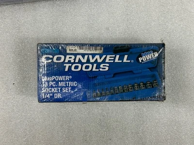 Cornwell Tools BluePower 13pc Metric Socket Set 1/4” 4-15mm CBP1M NEW IN BOX - Image 1 of 2