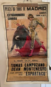 Vtg Bull Fight Event Poster - Picture 1 of 18